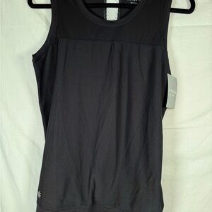 Athleta Mobilize Mesh Black Tank Top